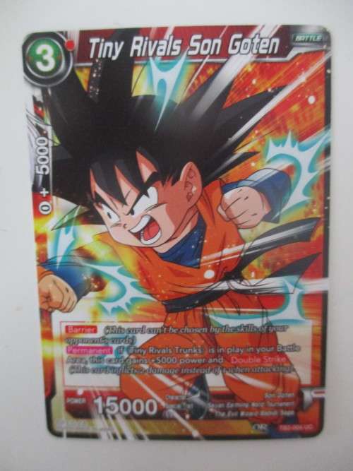 DRAGON BALL Z  TRADING CARD - COLOSSAL WARFARE -  TINY RIVALS SON GOTEN