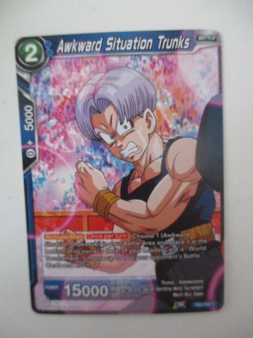 DRAGON BALL Z  TRADING CARD - COLOSSAL WARFARE -   AWKWARD SITUATION TRUNKS