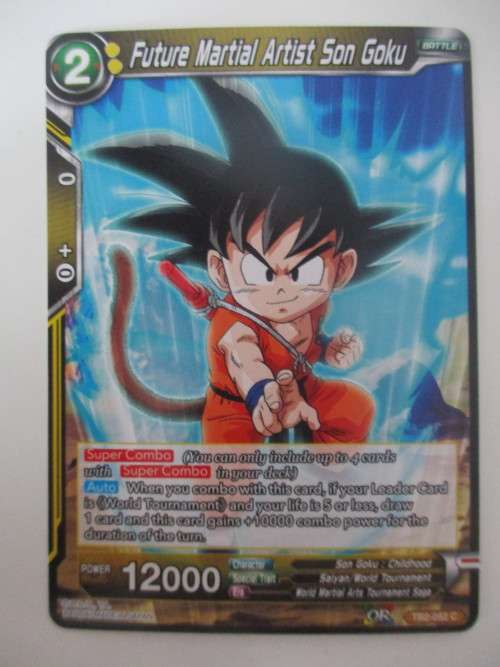 DRAGON BALL Z  TRADING CARD - COLOSSAL WARFARE -   FUTURE MARTIAL ARTIST SON GOKU
