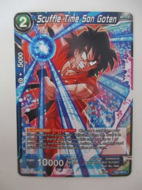 DRAGON BALL Z  TRADING CARD - COLOSSAL WARFARE -   SCUFFLE TIME SON GOTEN