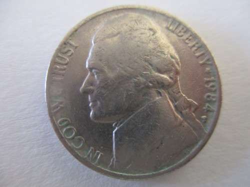 AMERICA - JEFFERSON 5c coin  - 1984
