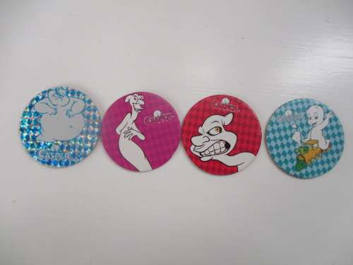 VINTAGE CASPER ZAP CAP TAZOS  4 PIECES