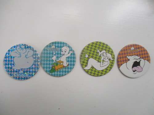 VINTAGE CASPER ZAP CAP TAZOS  4 PIECES
