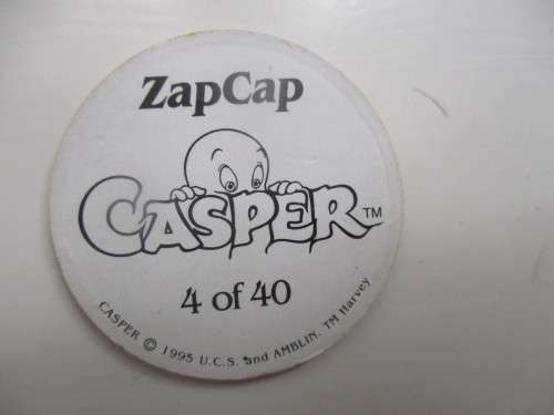 VINTAGE CASPER ZAP CAP TAZOS  4 PIECES