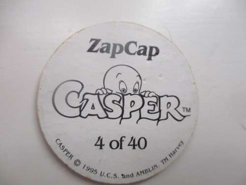 VINTAGE CASPER ZAP CAP TAZOS  4 PIECES