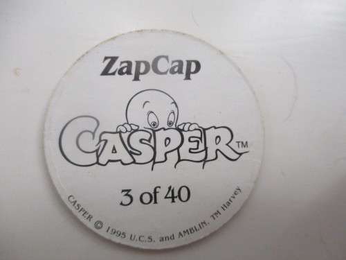 VINTAGE CASPER ZAP CAP TAZOS  4 PIECES
