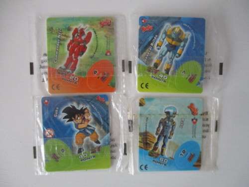 DRAGON BALL - Z LOT OF 4 UNOPENED TAZOS   - DRAGON BALL GT
