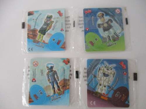 DRAGON BALL - Z LOT OF 4 UNOPENED TAZOS   - DRAGON BALL GT
