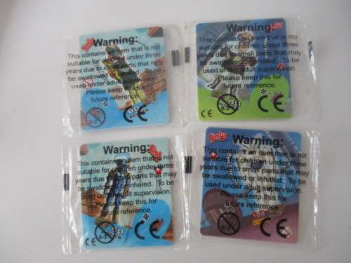 DRAGON BALL - Z LOT OF 4 UNOPENED TAZOS   - DRAGON BALL GT
