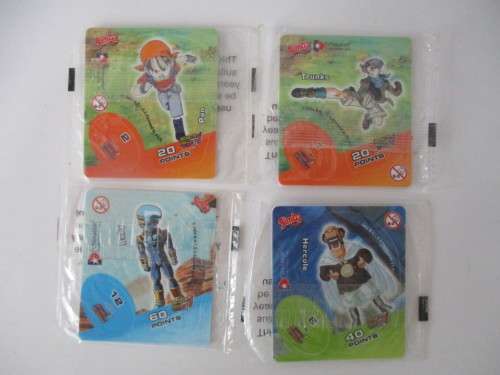 DRAGON BALL - Z LOT OF 4 UNOPENED TAZOS   - DRAGON BALL GT