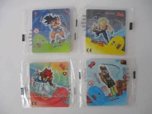 DRAGON BALL - Z LOT OF 4 UNOPENED TAZOS   - DRAGON BALL GT