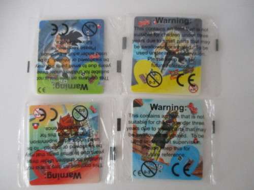 DRAGON BALL - Z LOT OF 4 UNOPENED TAZOS   - DRAGON BALL GT