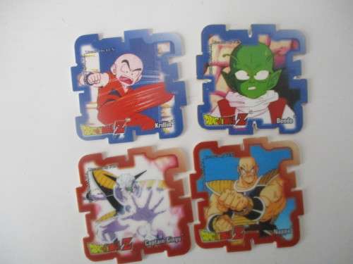 DRAGON BALL Z LOT OF 4 SUPER CUBE TAZOS