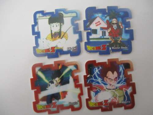 DRAGON BALL Z  - LOT OF 4 SUPER CUBE TAZOS