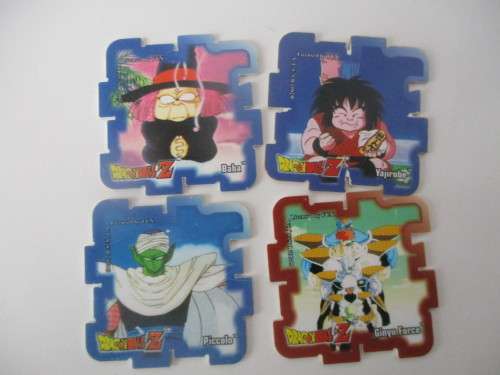 DRAGON BALL Z - LOT OF 4 SUPER CUBE TAZOS