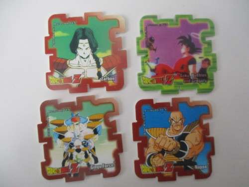 DRAGON BALL Z - LOT OF 4 SUPER CUBE TAZOS