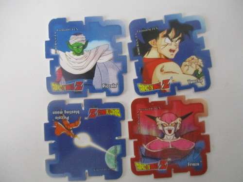 DRAGON BALL Z - LOT OF 4 SUPER CUBE TAZOS