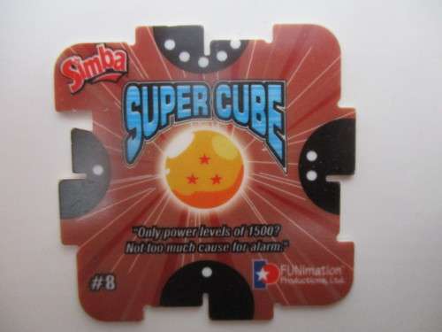 DRAGON BALL Z - LOT OF 4 SUPER CUBE TAZOS