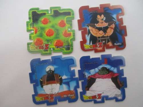 DRAGON BALL Z - LOT OF 4 SUPER CUBE TAZOS