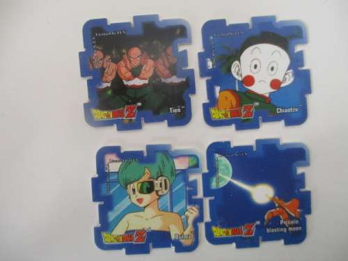 DRAGON BALL Z - LOT OF 4 SUPER CUBE TAZOS