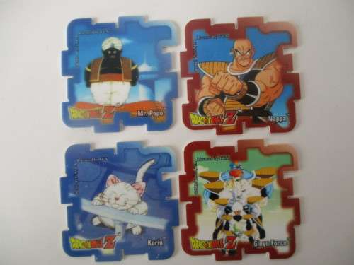 DRAGON BALL Z - LOT OF 4 SUPER CUBE TAZOS