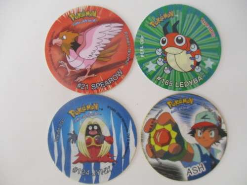 POKEMON LOT OF 4 DIFFERENT TAZOS