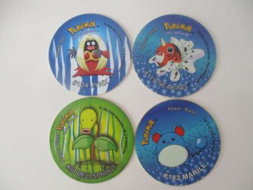 POKEMON LOT OF 4 DIFFERENT TAZOS