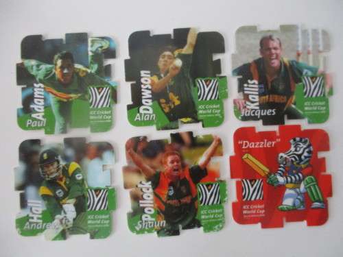 SIMBA HOWZAT  CRICKET  TAZOS 6 PIECES