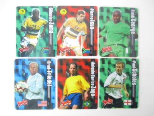 SIMBA SOCCER ICONS WORLD SOCCER TAZOS 6 PIECES