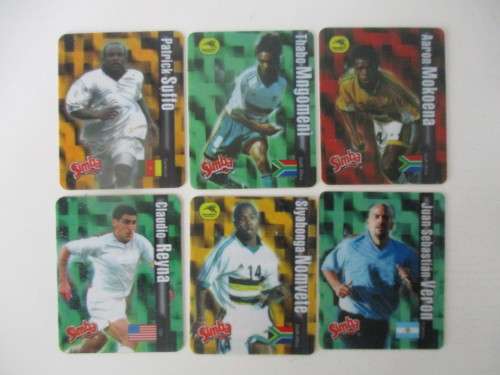 SIMBA SOCCER ICONS WORLD SOCCER TAZOS 6 PIECES