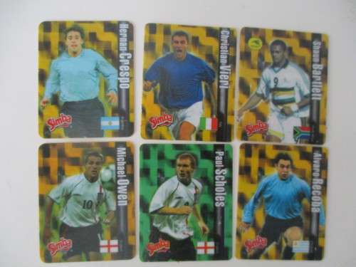 SIMBA SOCCER ICONS WORLD SOCCER TAZOS 6 PIECES