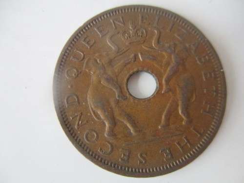 RHODESIA AND NYASALAND 1 PENNY  - 1963