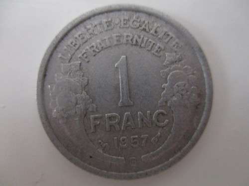 FRANCE  1 FRANC  - 1957 - LOVELY DETAIL
