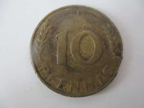 GERMANY - 10  PFENNIG - 1949  - LOVELY DETAIL