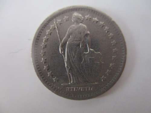 SWITZERLAND  -  1968  1/2 FRANC COIN