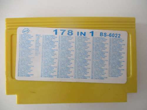 LOVELY VINTAGE  CARTRIDGE  178 IN 1  - INCLUDIBG SUPER MARIO BROTHERS  + DONKEY KONG