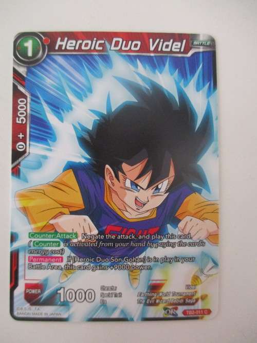 DRAGON BALL Z TRADING CARD -  HEROIC DUO VIDEL