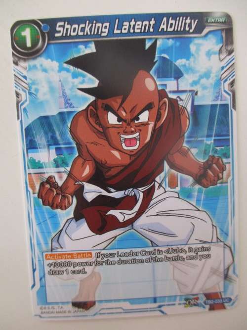 DRAGON BALL Z TRADING CARD -  SHOCKING LATENT ABILITY