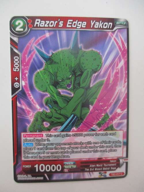 DRAGON BALL Z TRADING CARD -  RAZOR`S EDGE YAKON