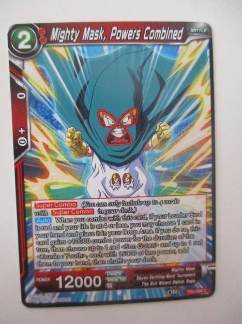 DRAGON BALL Z TRADING CARD -  MIGHTY MASK POWERS COMBINED