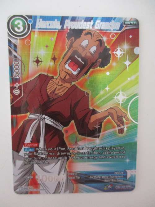DRAGON BALL Z TRADING CARD -  FOIL CARD - HERCULE PROUDEST GRANDPA