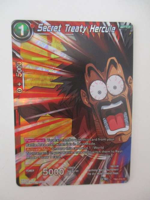 DRAGON BALL Z TRADING CARD -  FOIL CARD - SECRET TREATY HERCULE