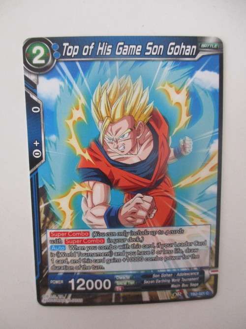 DRAGON BALL Z TRADING CARD -  TOP OF HIS GAME SON GOHAN
