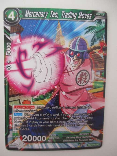 DRAGON BALL Z TRADING CARD -  MERCENARY TAO TRADING MOVES