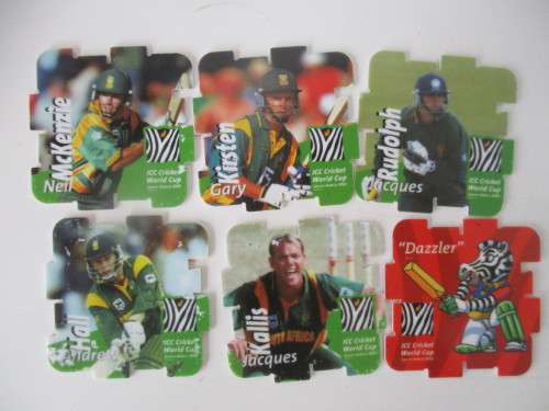 SIMBA HOWZAT  CRICKET  TAZOS 6 PIECES