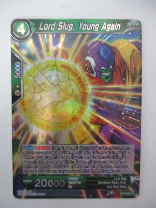 DRAGON BALL Z TRADING CARD -  FOIL CARD - LORD SLUG YOUNG AGAIN
