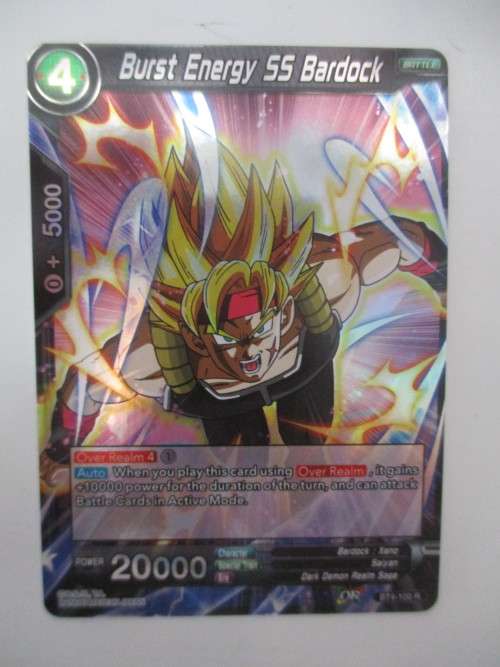 DRAGON BALL Z TRADING CARD -  FOIL CARD - BURST ENERGY SS BARDOCK