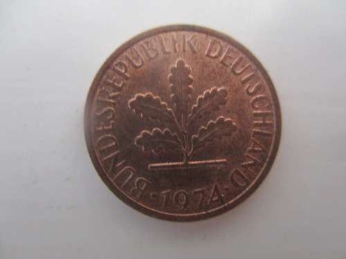 GERMANY - 1 PFENNIG - 1974 - LOVELY DETAIL