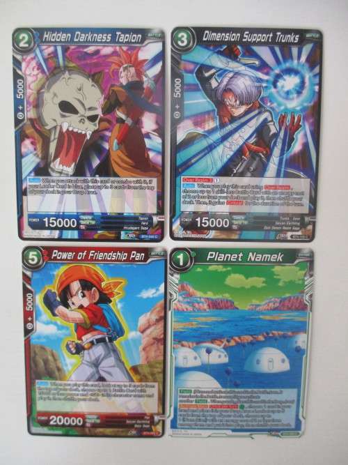 DRAGON BALL Z TRADING CARDS -  LOT OF 4