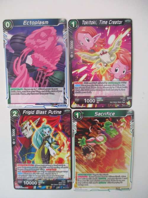 DRAGON BALL Z TRADING CARDS -  LOT OF 4